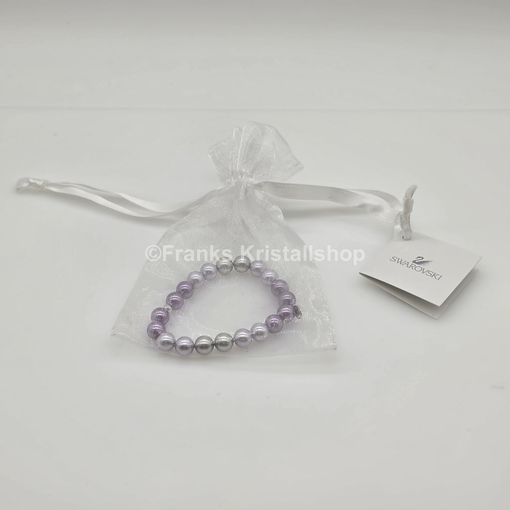 SWAROVSKI Perlen Armband Größe M elastisch, creme violett 5123584