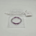 SWAROVSKI Perlen Armband Größe M elastisch, creme violett 5123584
