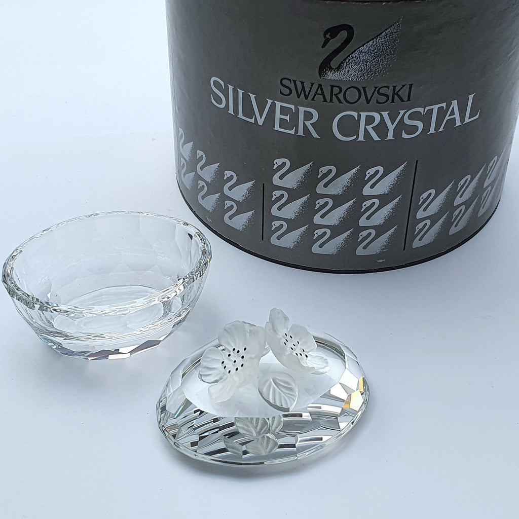 SWAROVSKI Pillendose Oval Blüten 010105