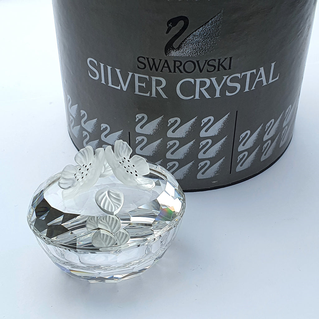 SWAROVSKI Pillendose Oval Blüten 010105
