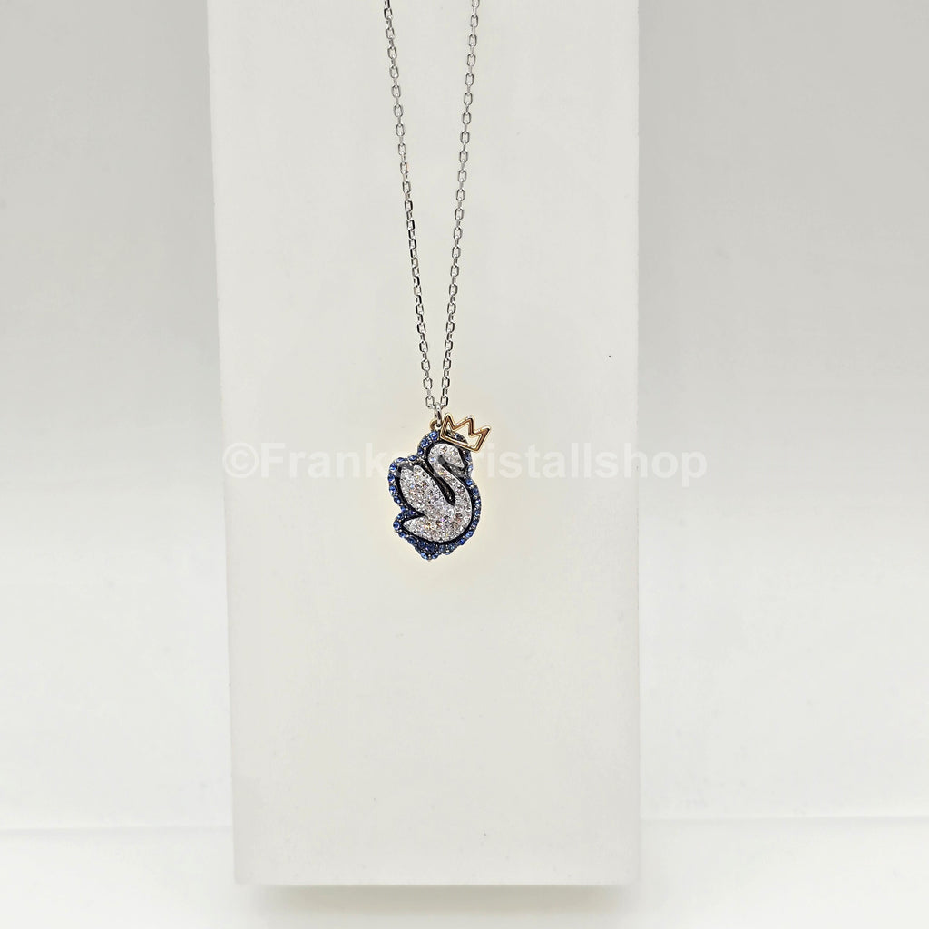 SWAROVSKI Pop Swan Halskette Schwan, Blau, Rhodiniert 5649199
