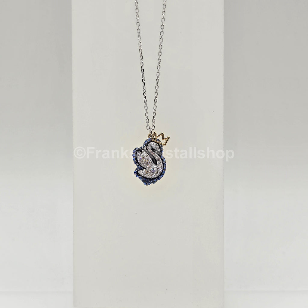 SWAROVSKI Pop Swan Halskette Schwan, Blau, Rhodiniert 5649199