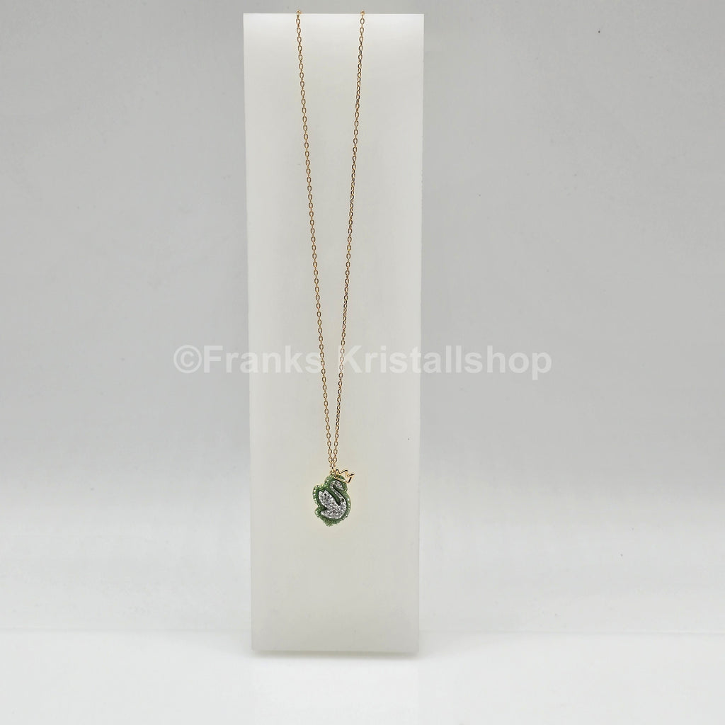 SWAROVSKI Pop Swan Halskette Schwan, Grün, Goldlegierungsschicht 5649198