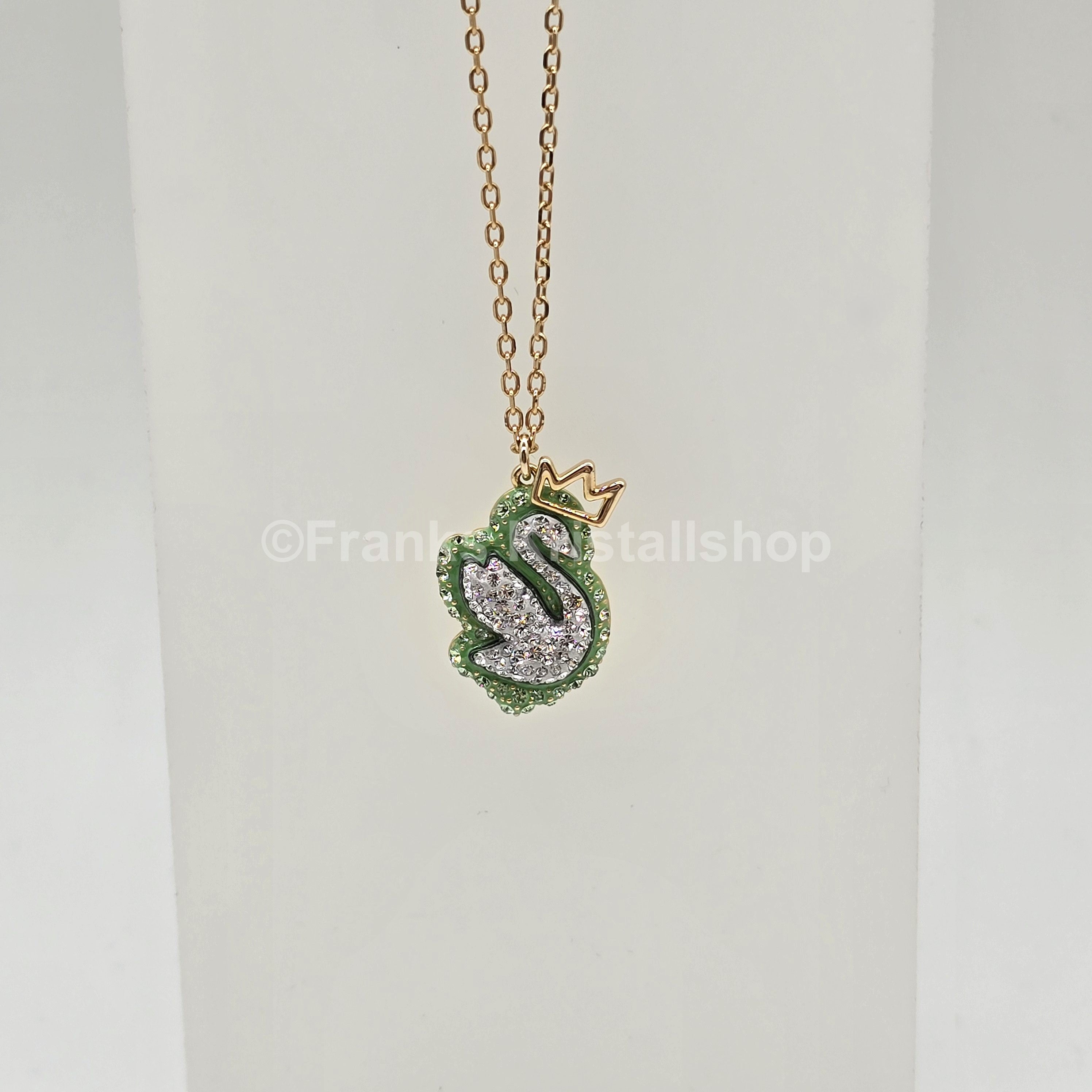 SWAROVSKI Pop Swan Halskette Schwan, Grün, Goldlegierungsschicht 5649198