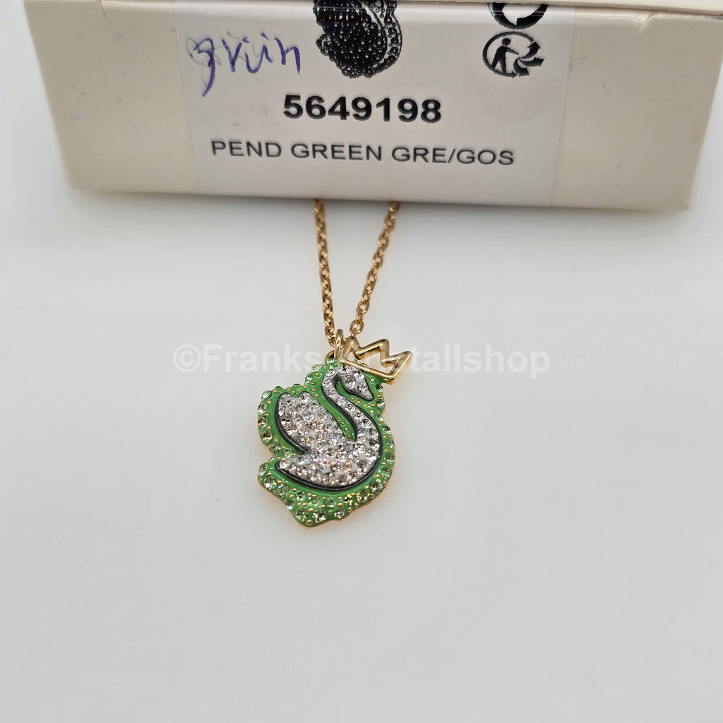 SWAROVSKI Pop Swan Halskette Schwan, Grün, Goldlegierungsschicht 5649198