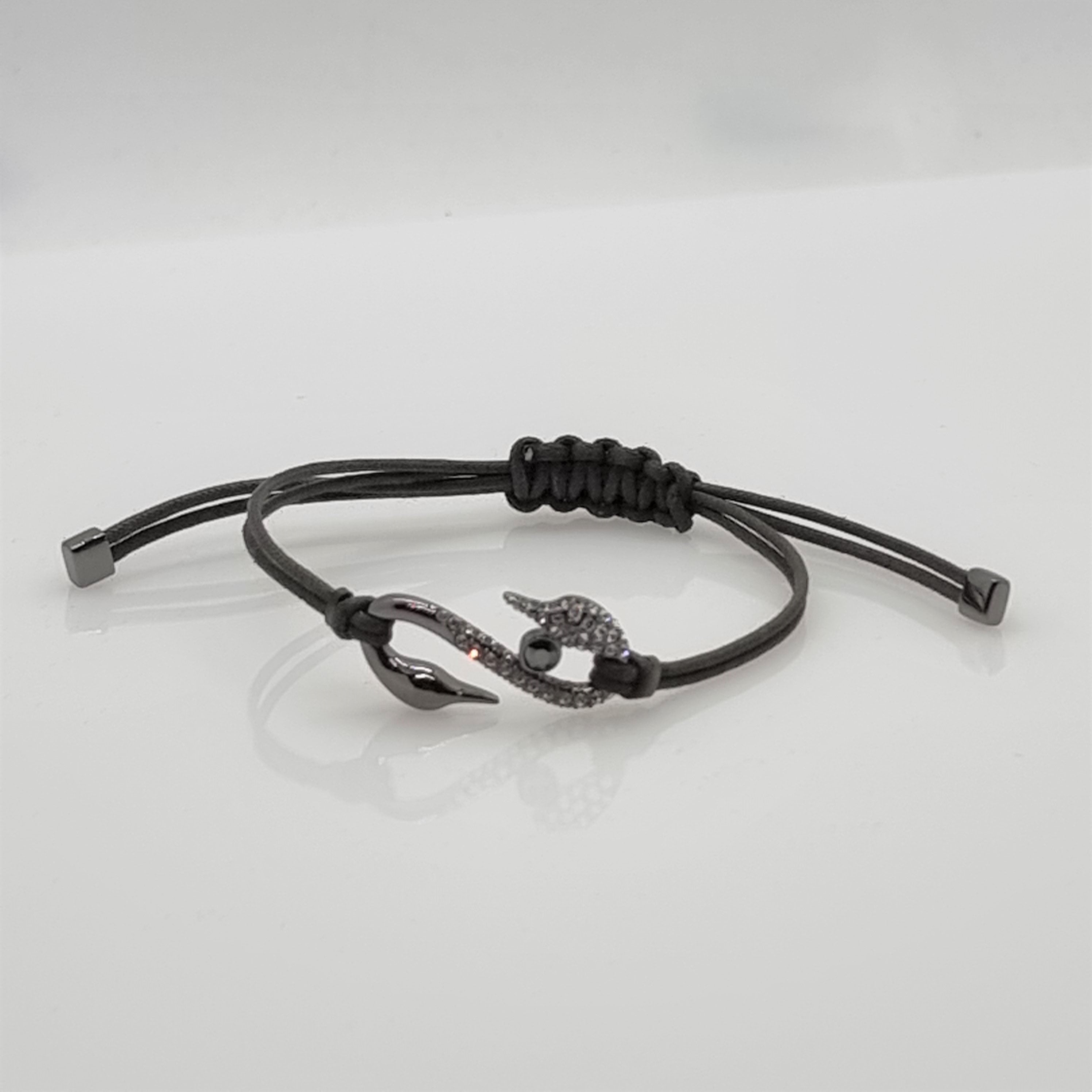 SWAROVSKI Power S-Hook Armband Anthrazit Größe S 5551813