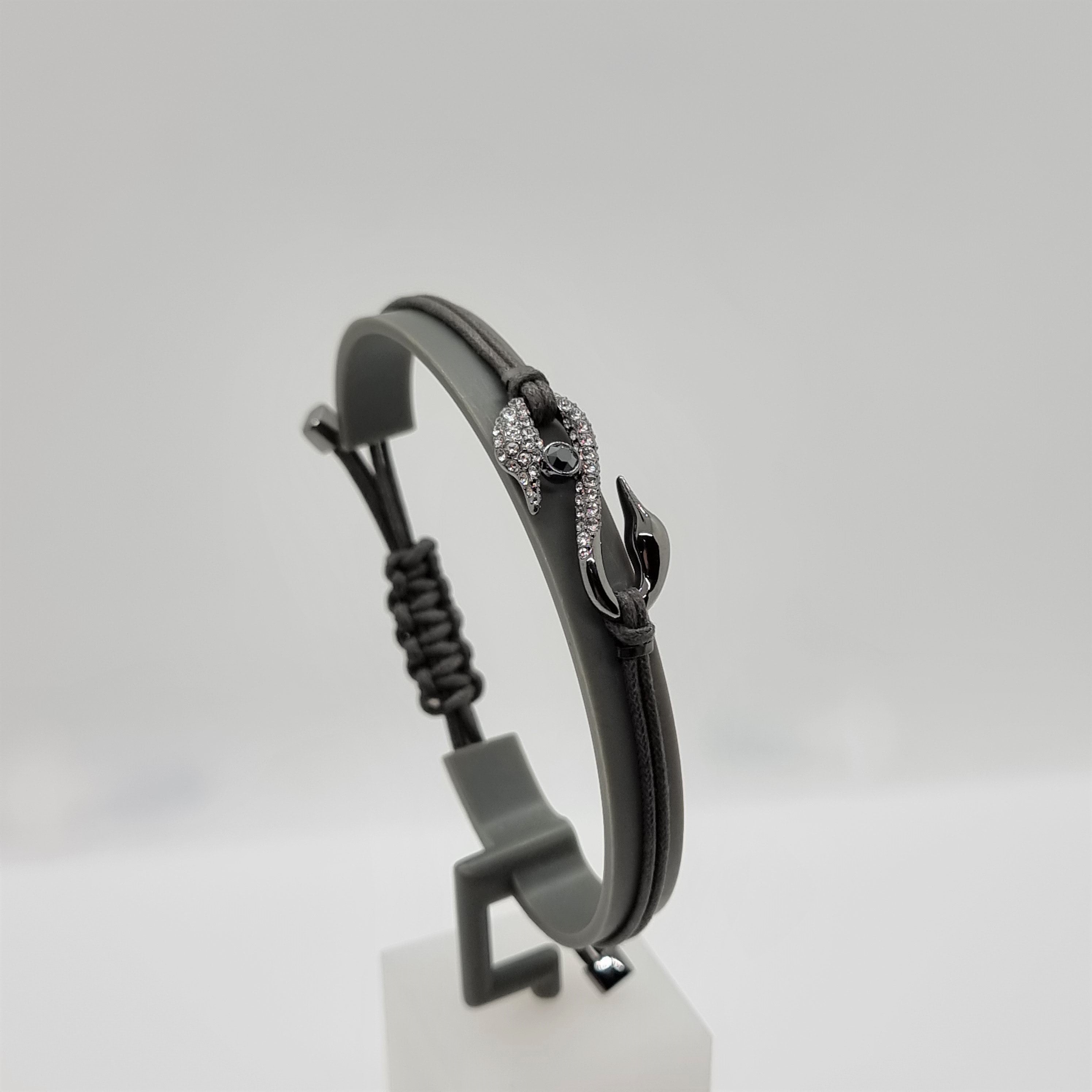 SWAROVSKI Power S-Hook Armband Anthrazit Größe S 5551813