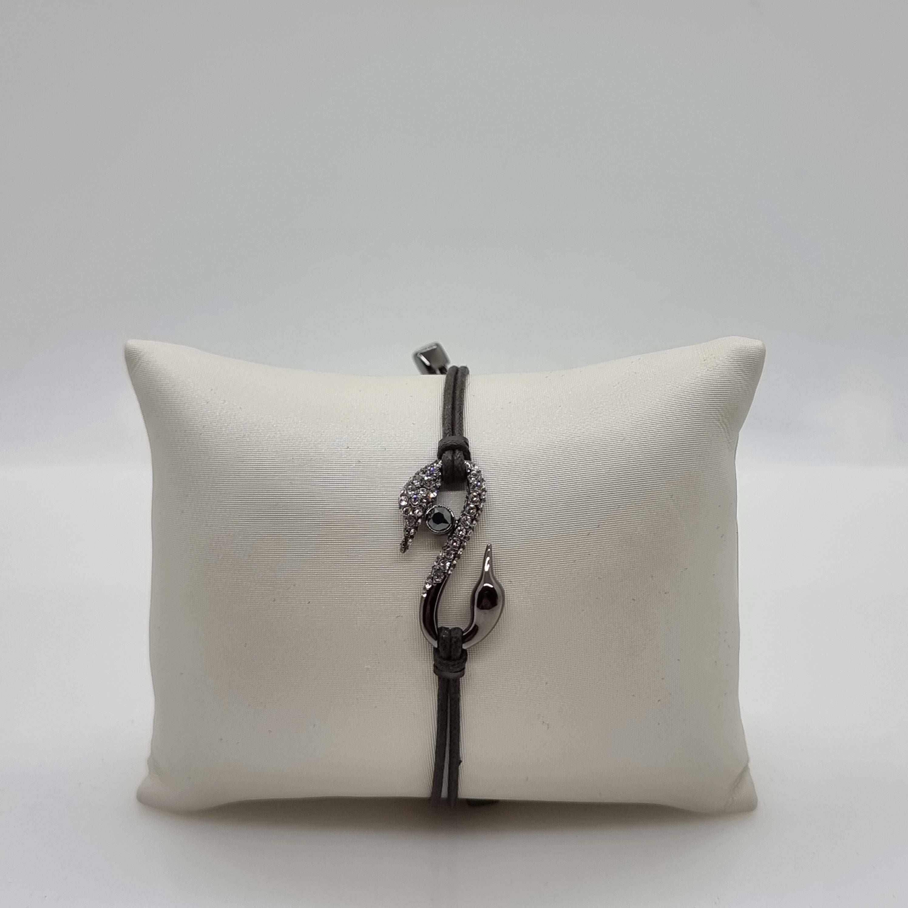 SWAROVSKI Power S-Hook Armband Anthrazit Größe S 5551813