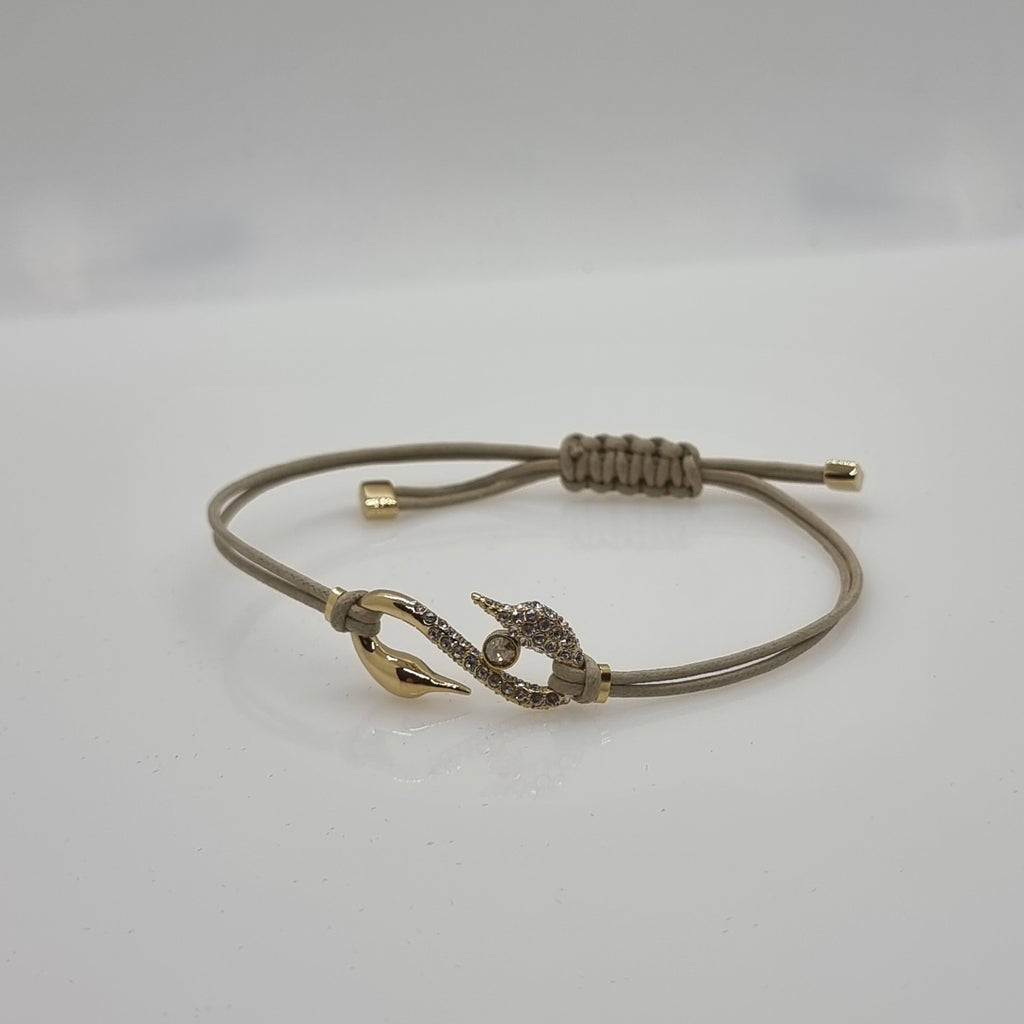 SWAROVSKI Power S-Hook Armband Gold Größe S 5551806