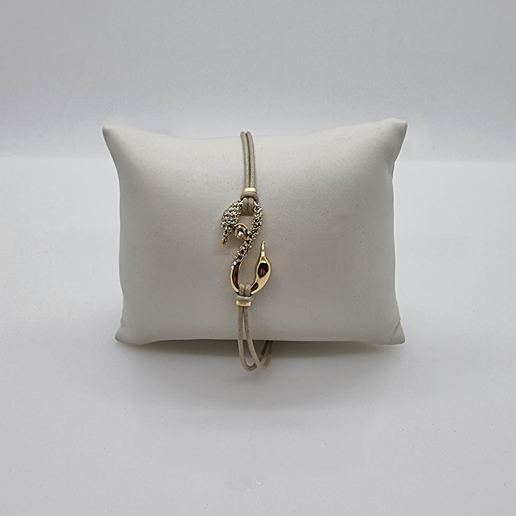 SWAROVSKI Power S-Hook Armband Gold Größe S 5551806
