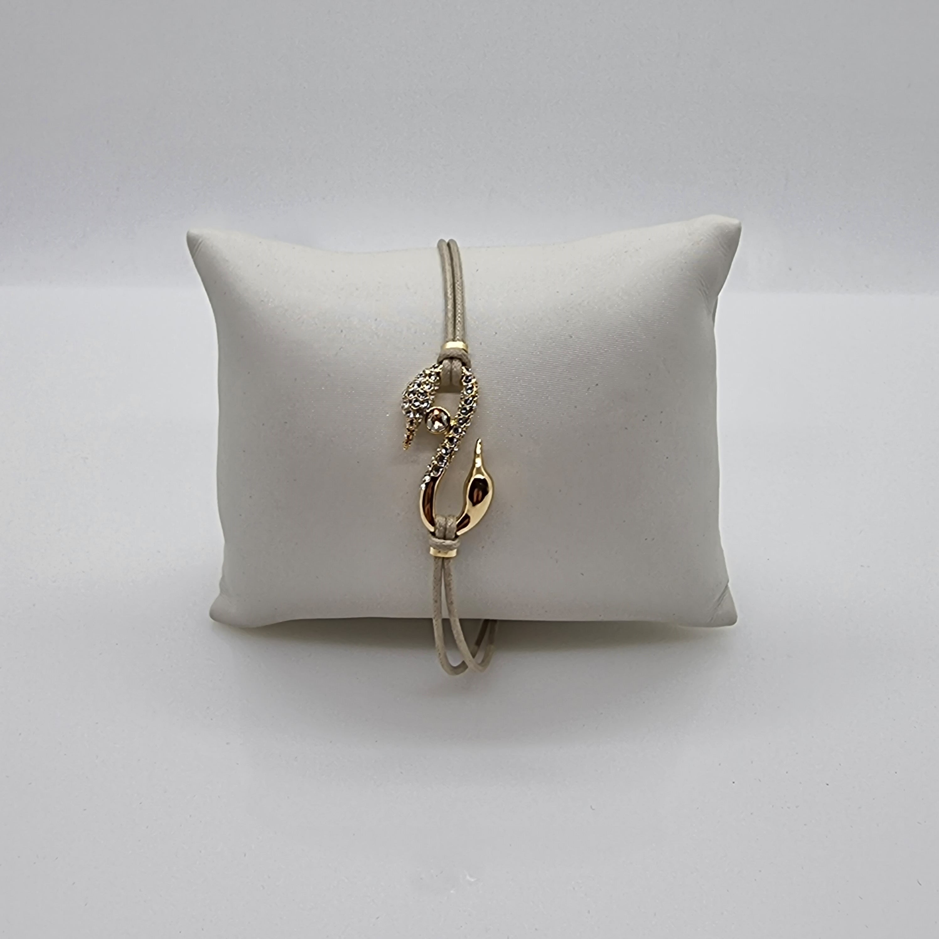 SWAROVSKI Power S-Hook Armband Gold Größe S 5551806