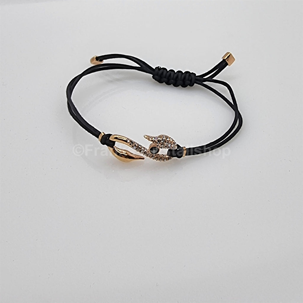 SWAROVSKI Power S-Hook Armband Schwarz Größe M 5494383