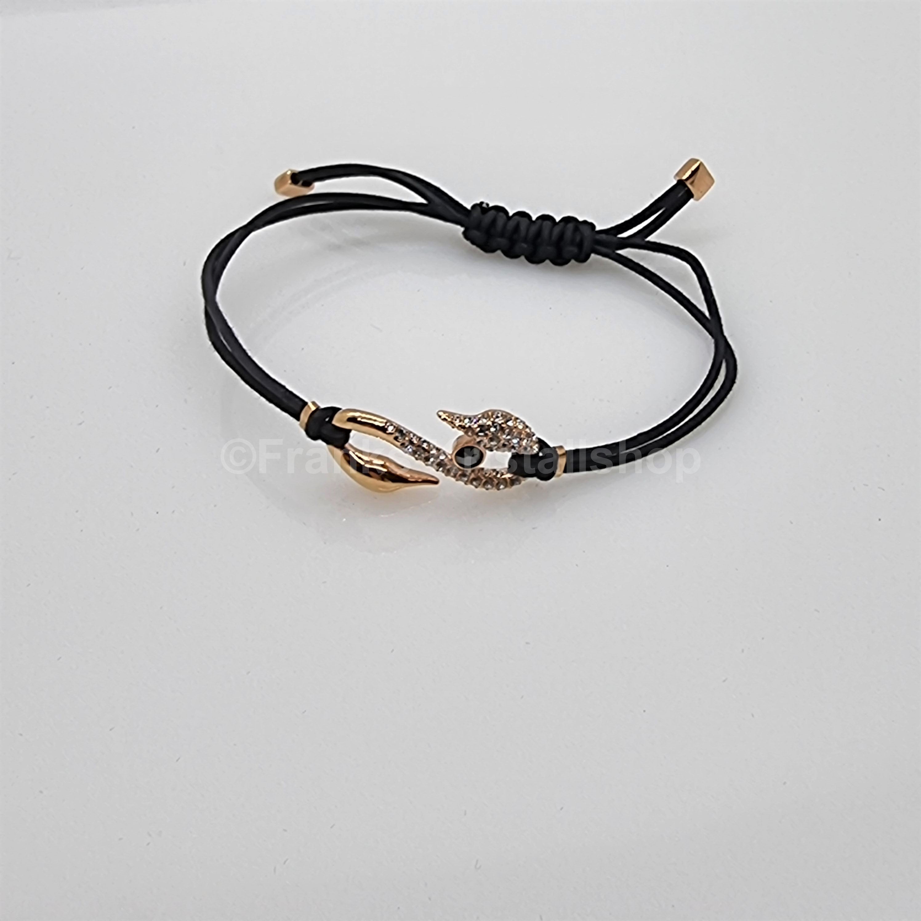 SWAROVSKI Power S-Hook Armband Schwarz Größe M 5494383