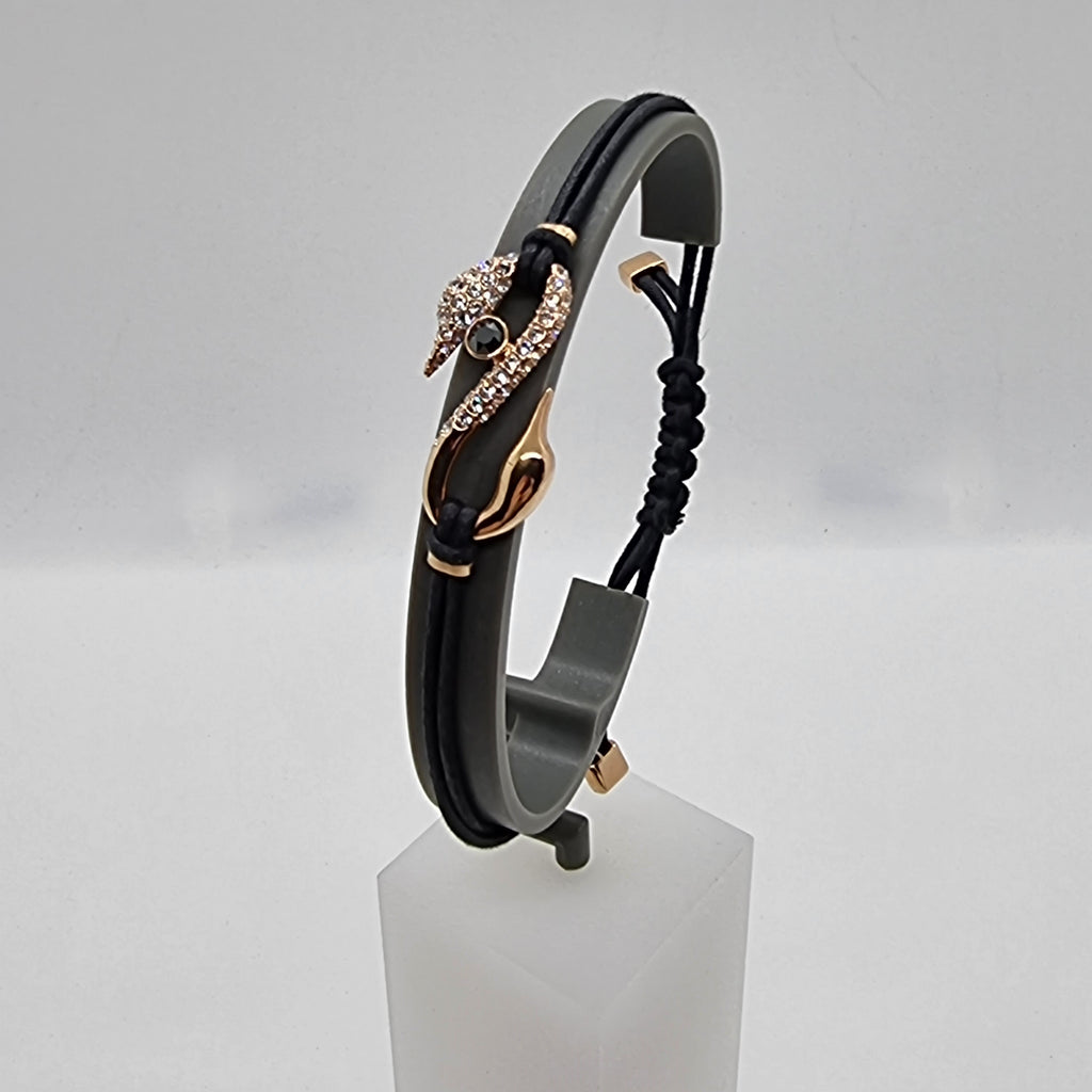 SWAROVSKI Power S-Hook Armband Schwarz Größe S 5533508