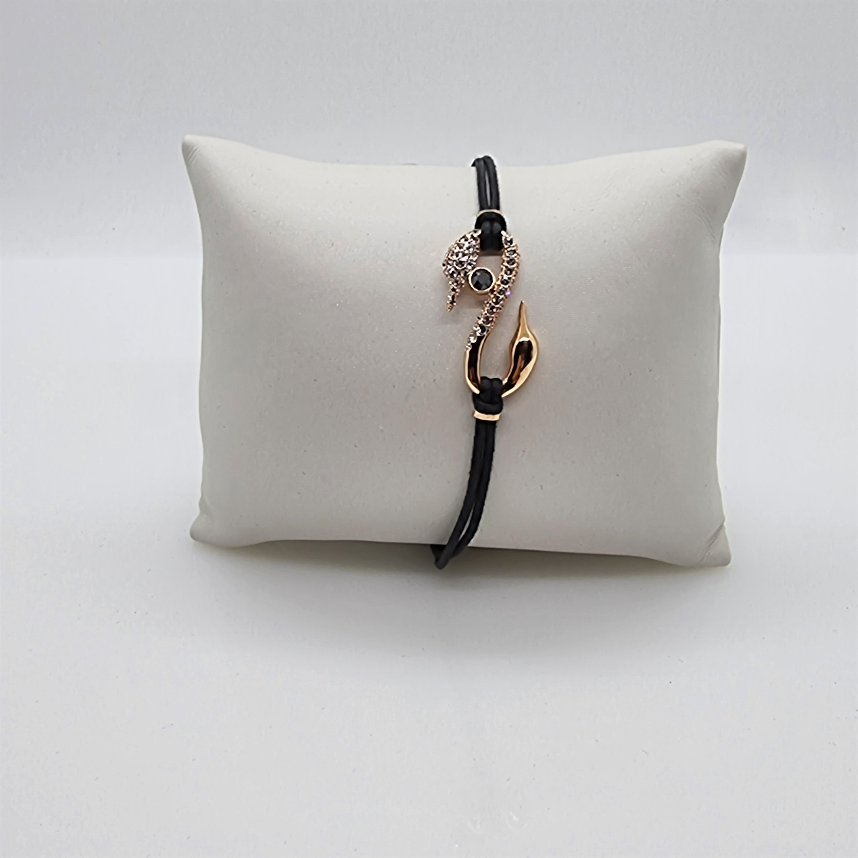 SWAROVSKI Power S-Hook Armband Schwarz Größe S 5533508