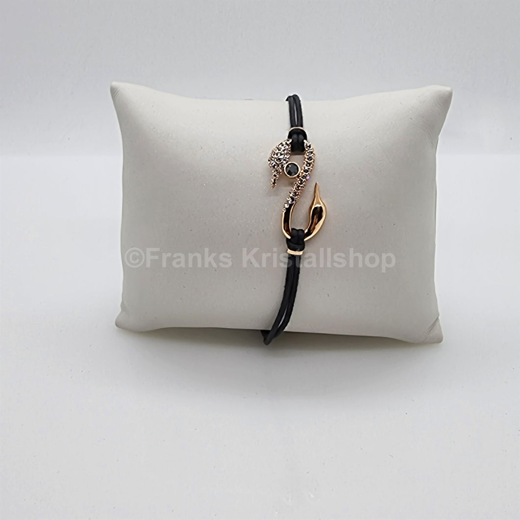 SWAROVSKI Power S-Hook Armband Schwarz Größe M 5494383