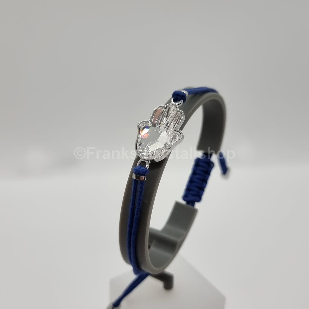 SWAROVSKI Armband Blau Hamsa Hand Gr. M 5523154