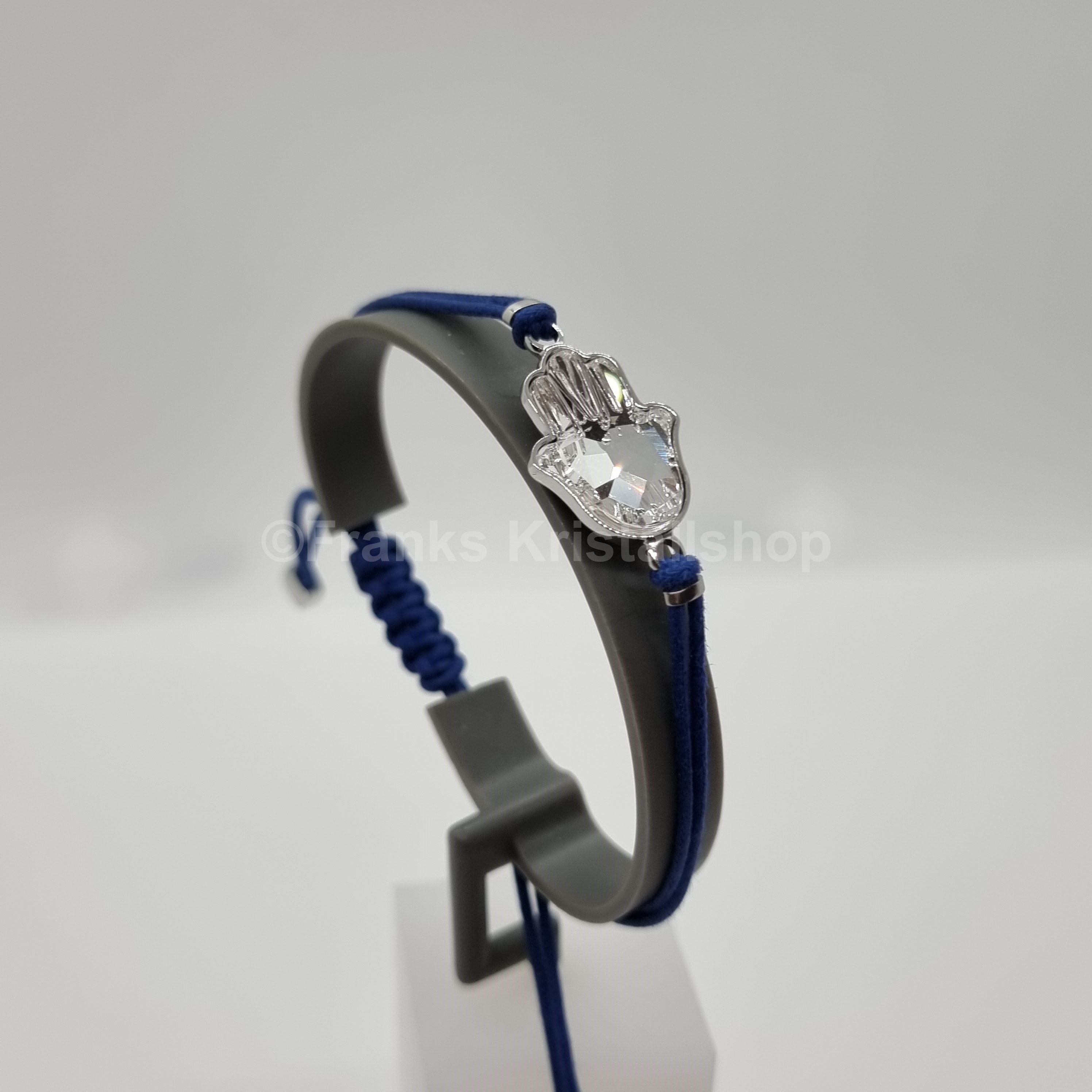 SWAROVSKI Armband Blau Hamsa Hand Gr. M 5523154
