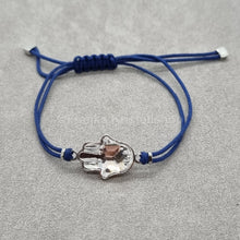 Lade das Bild in den Galerie-Viewer, SWAROVSKI Armband Blau Hamsa Hand Gr. M 5523154
