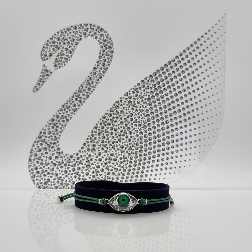 SWAROVSKI Power Evil Eye Armband Auge Grün Größe M 5508535