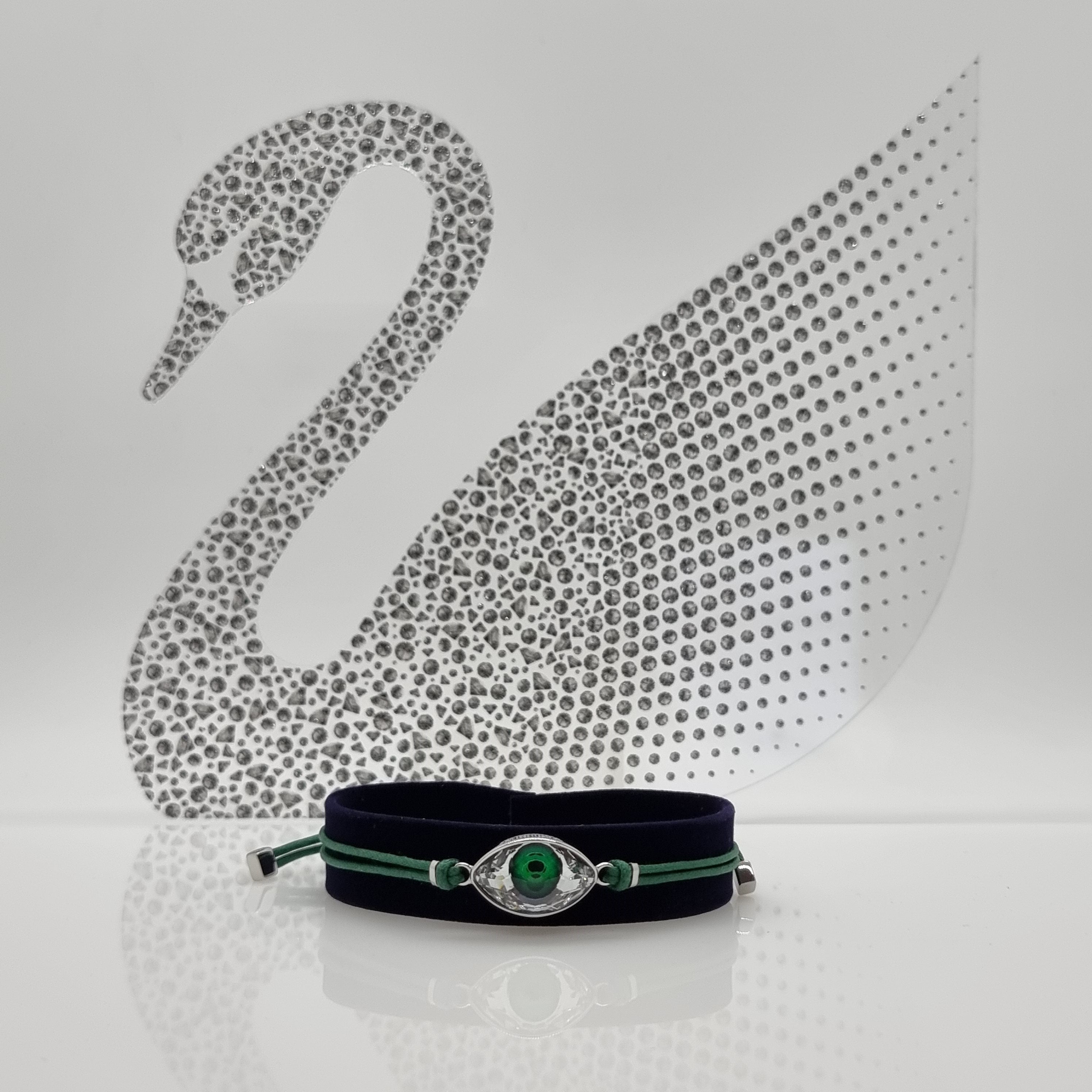 SWAROVSKI Power Evil Eye Armband Auge Grün Größe M 5508535