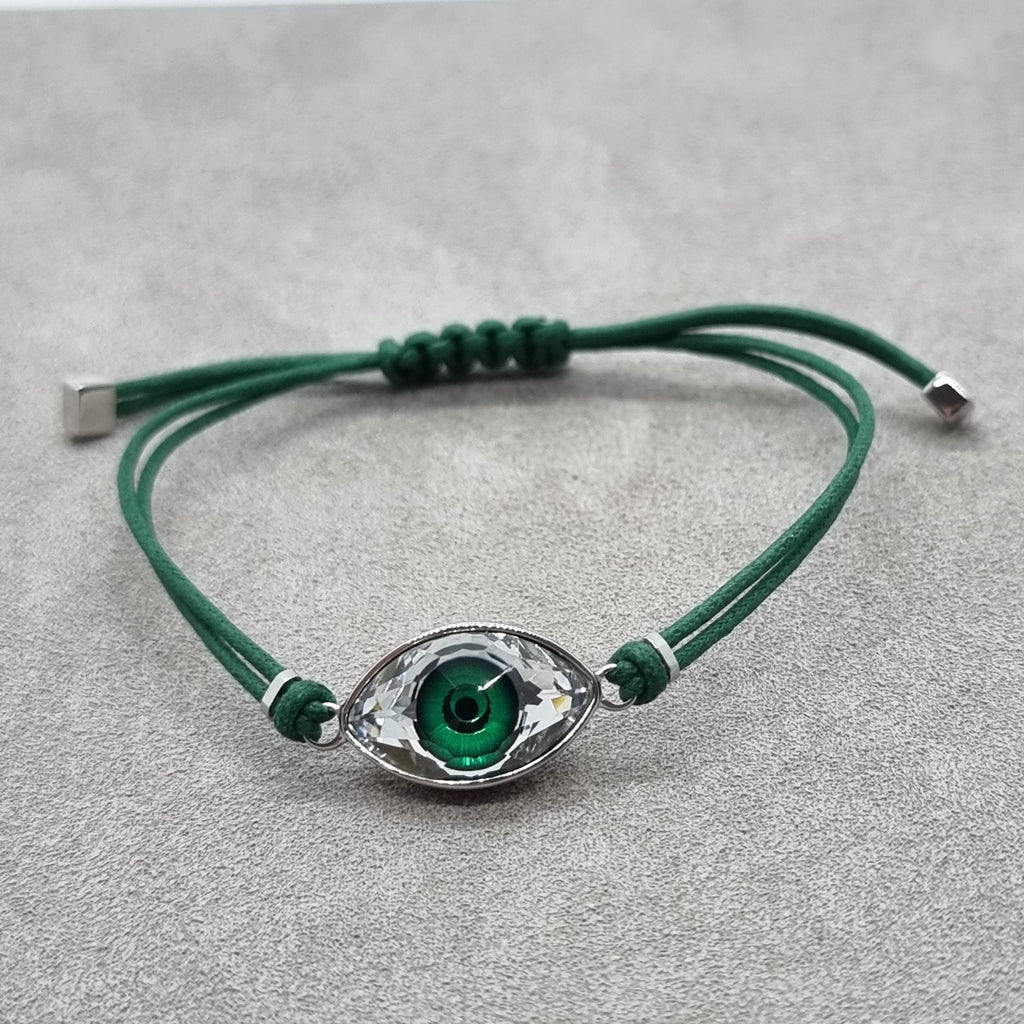 SWAROVSKI Power Evil Eye Armband Auge Grün Größe M 5508535
