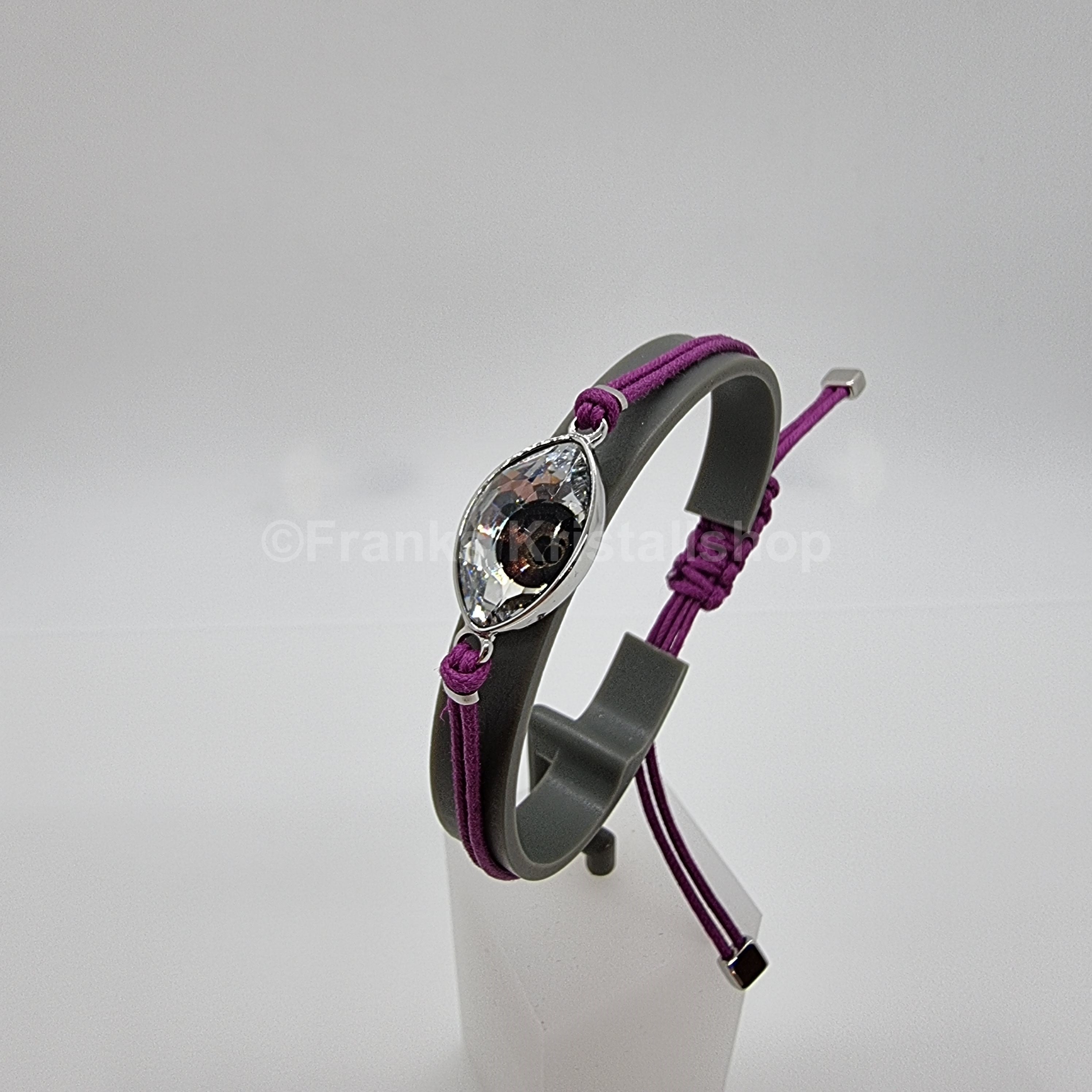 SWAROVSKI Power Evil Eye Armband Auge Lila Größe M 5508534