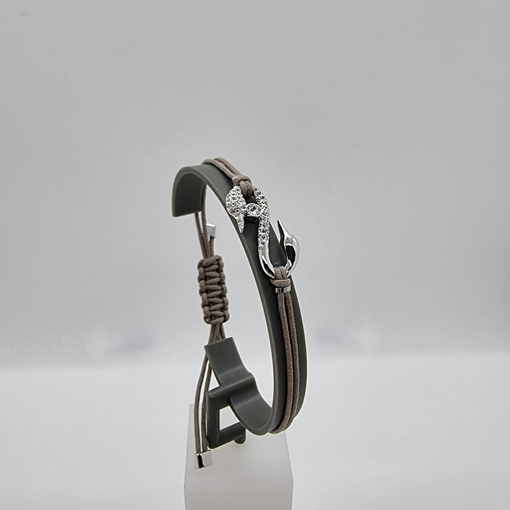 SWAROVSKI Power S-Hook Armband Grau Größe S 5551809