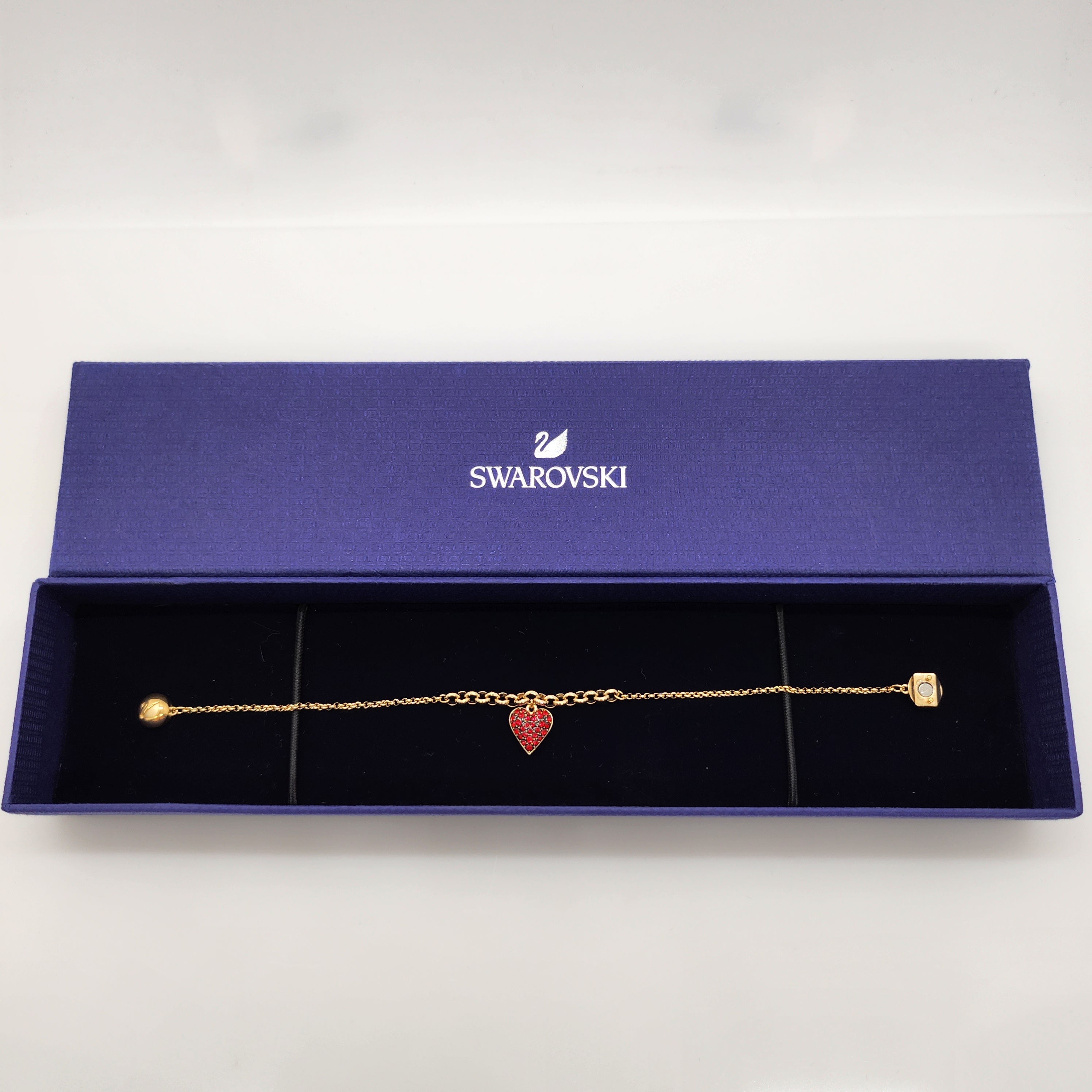 Swarovski Remix Herz Armband Gr. M Rot, Vergoldet 5535346 oU