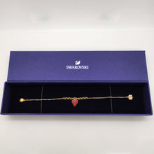 Lade das Bild in den Galerie-Viewer, Swarovski Remix Herz Armband Gr. M Rot, Vergoldet 5535346 oU
