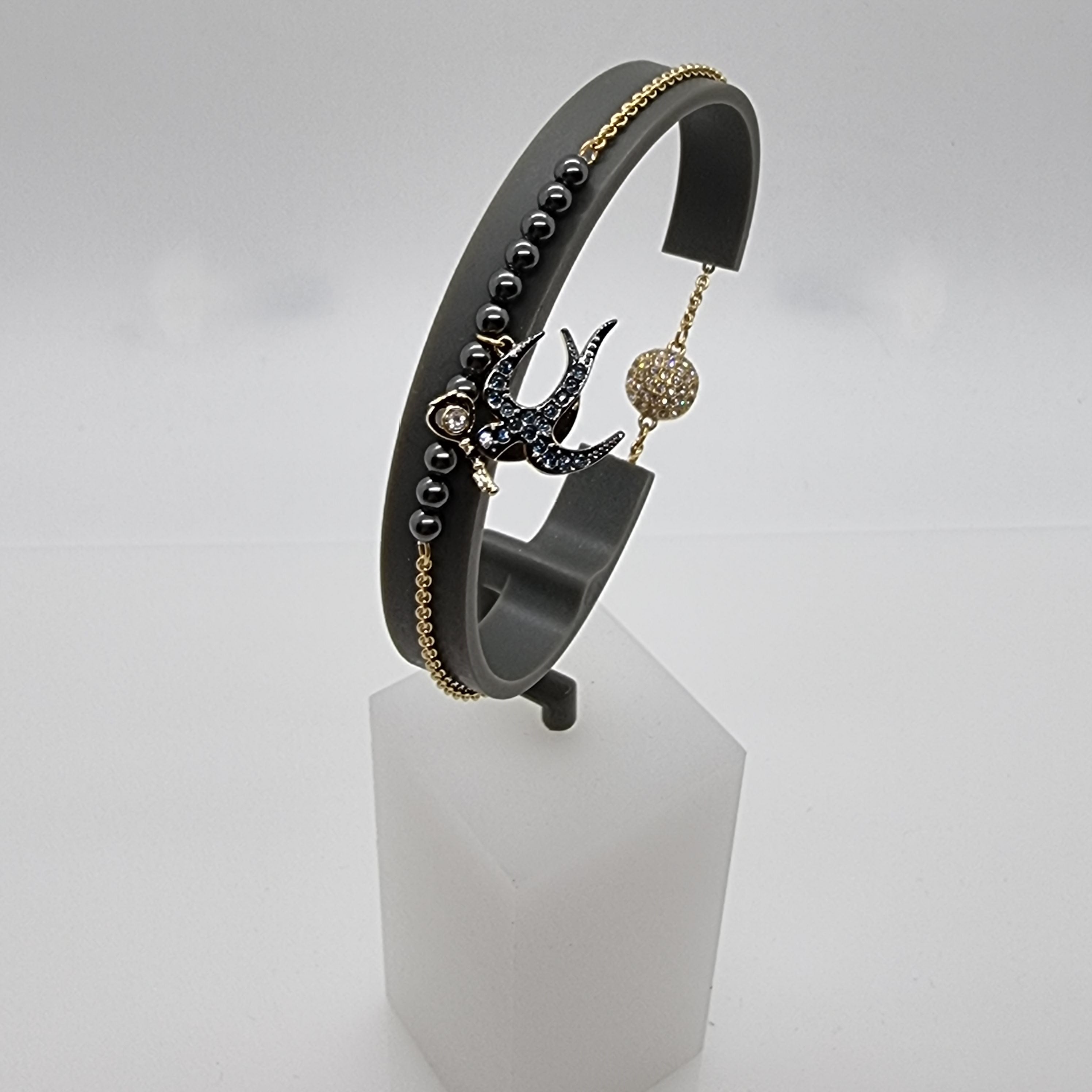 Swarovski Remix Armband Tarot 1 Gr. M Schwalbe Vergoldet 5494381
