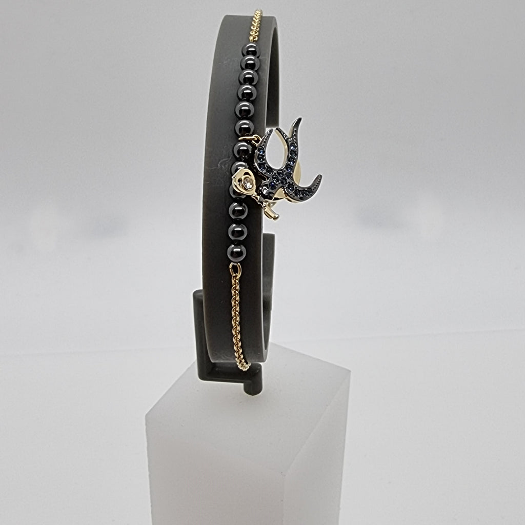 Swarovski Remix Armband Tarot 1 Gr. L Schwalbe Vergoldet 5511097