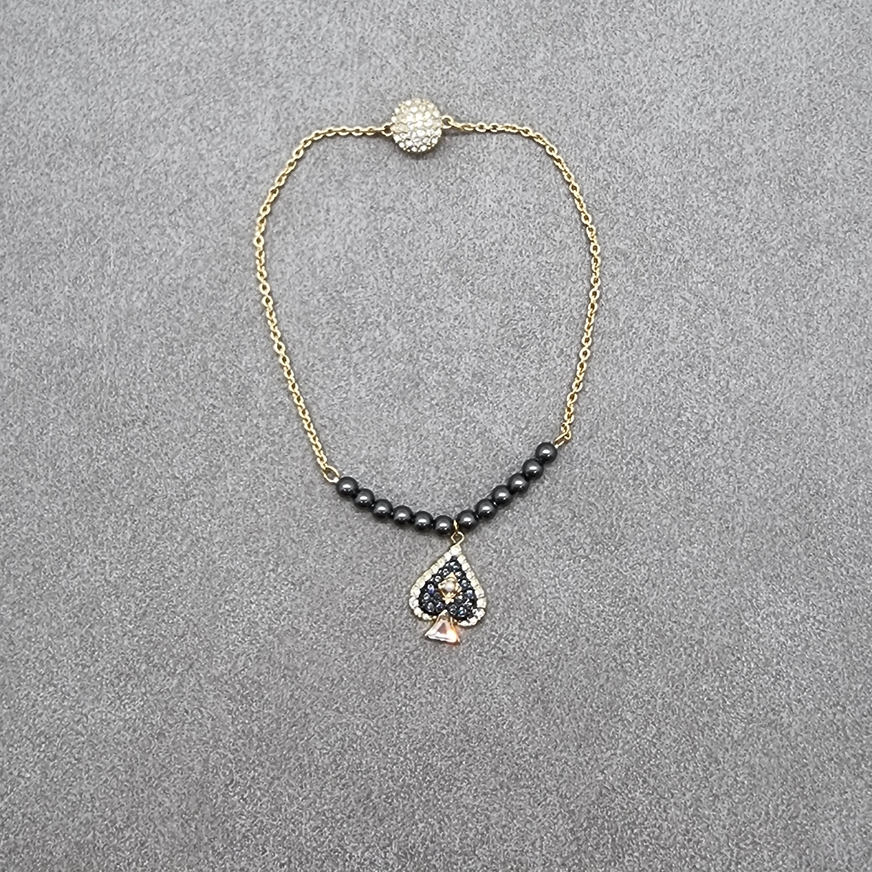 Swarovski Remix Armband Tarot 2 Gr. M Pik Dark Multi Vergoldet 5515997