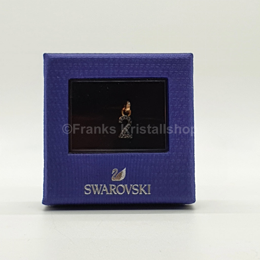 SWAROVSKI Remix Charm Anhänger Zahl 2 Zwei, Schwarz, Rosévergoldet 5448200