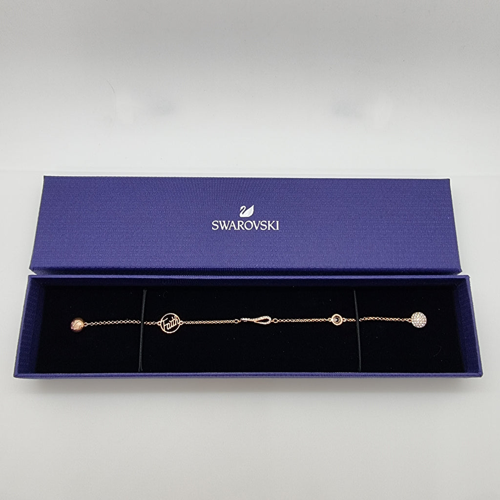 SWAROVSKI Remix Infinity Armband Größe M Rosévergoldet 5365734 oU
