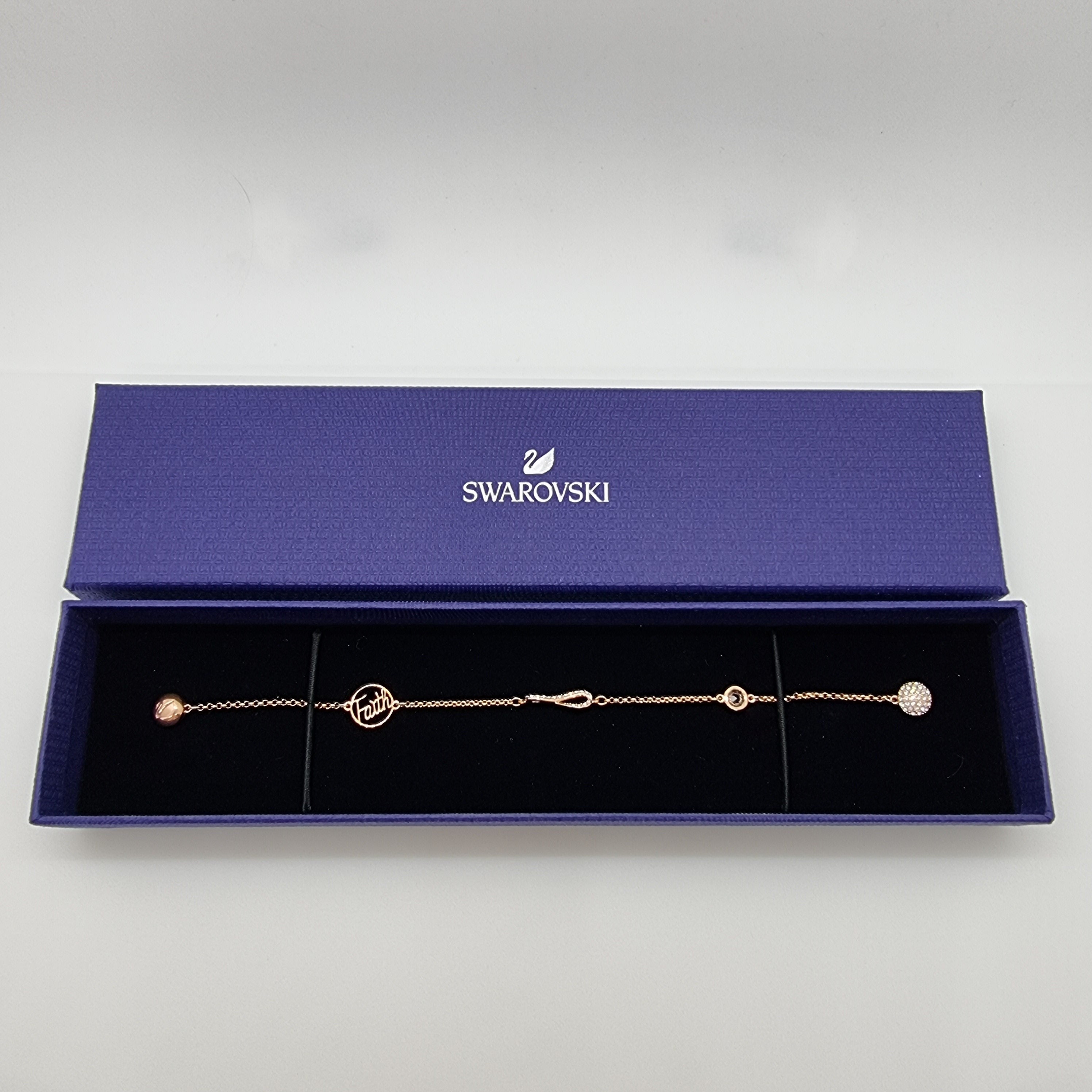 SWAROVSKI Remix Infinity Armband Größe M Rosévergoldet 5365734 oU