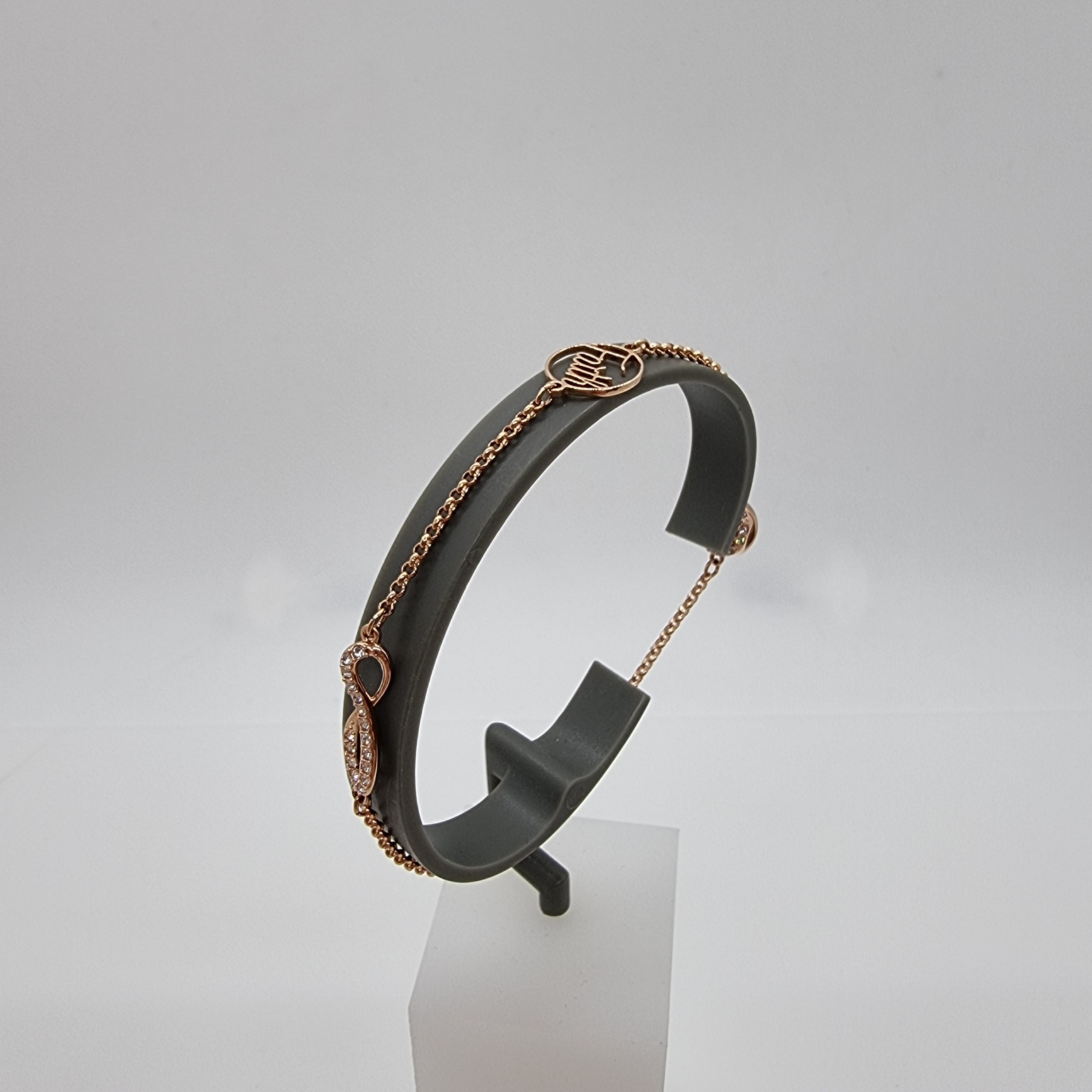 SWAROVSKI Remix Infinity Armband Größe M Rosévergoldet 5365734 oU