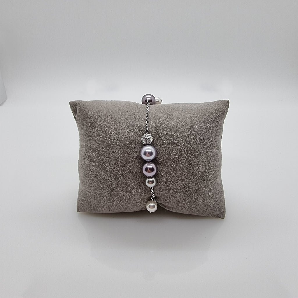 Swarovski Remix Pearl Armband Lila Perlen Gr. L 5479025