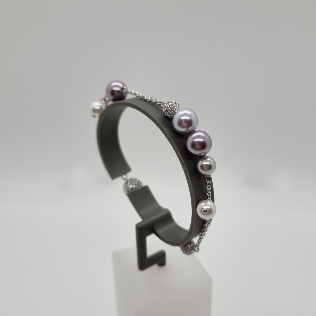 Swarovski Remix Pearl Armband Lila Perlen Gr. L 5479025