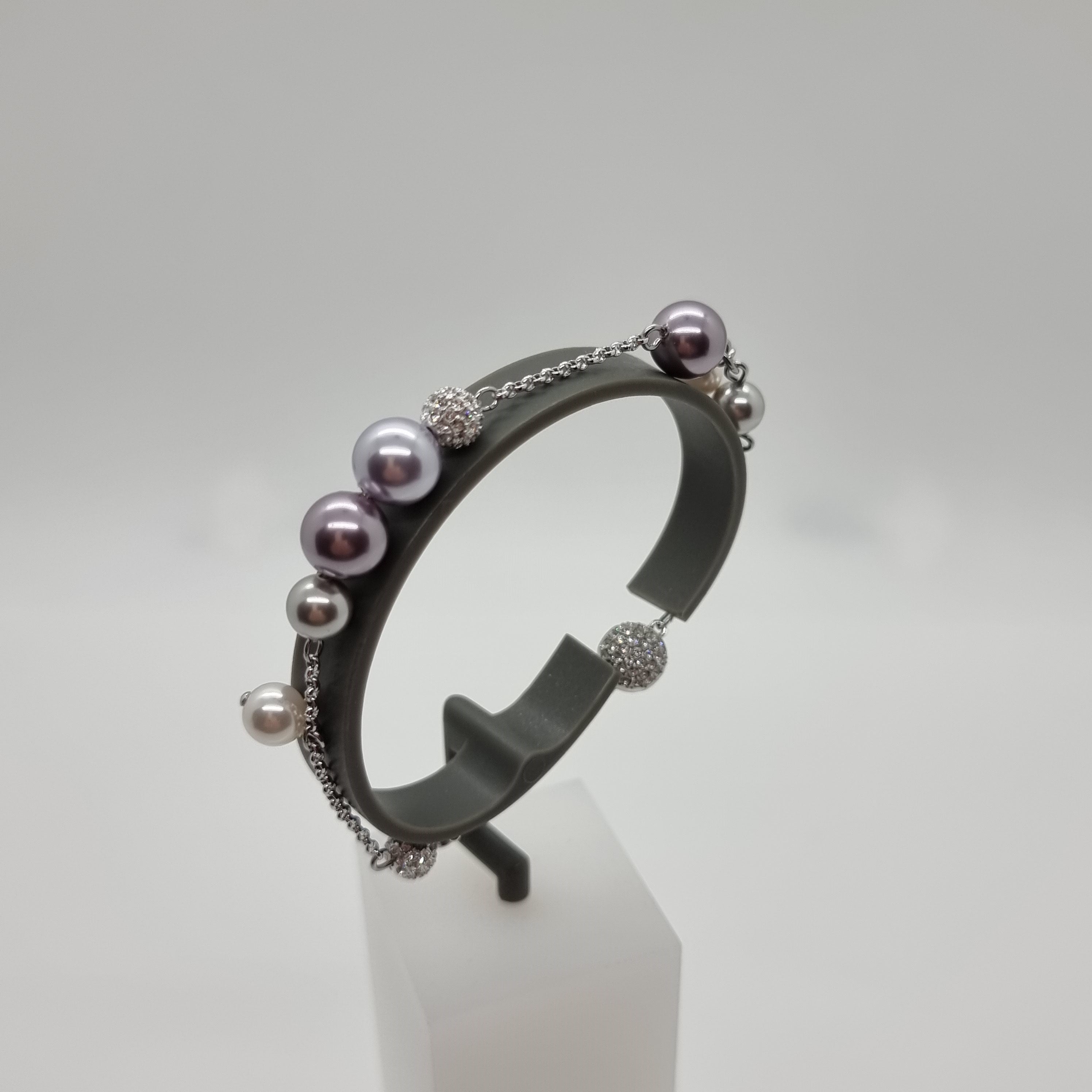 Swarovski Remix Pearl Armband Lila Perlen Gr. L 5479025