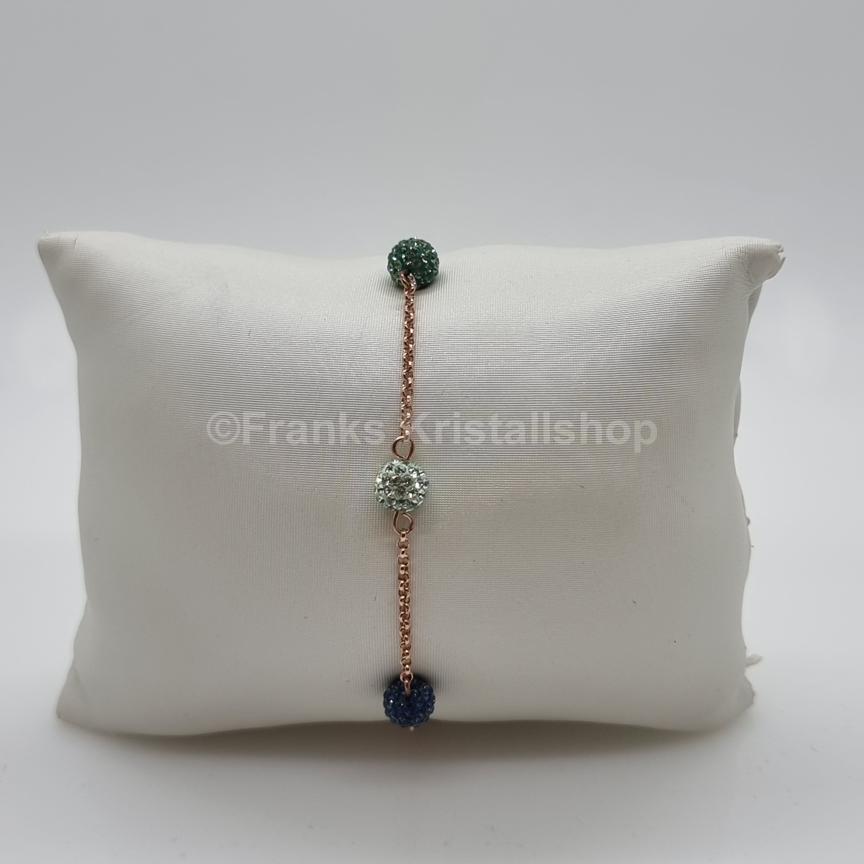 SWAROVSKI Remix Pop Armband Gr. L Grün Blau Türkis Rosévergoldet 5479019