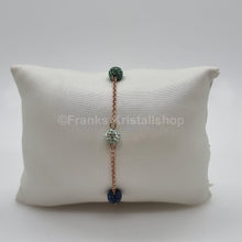 Lade das Bild in den Galerie-Viewer, SWAROVSKI Remix Pop Armband Gr. L Grün Blau Türkis Rosévergoldet 5479019
