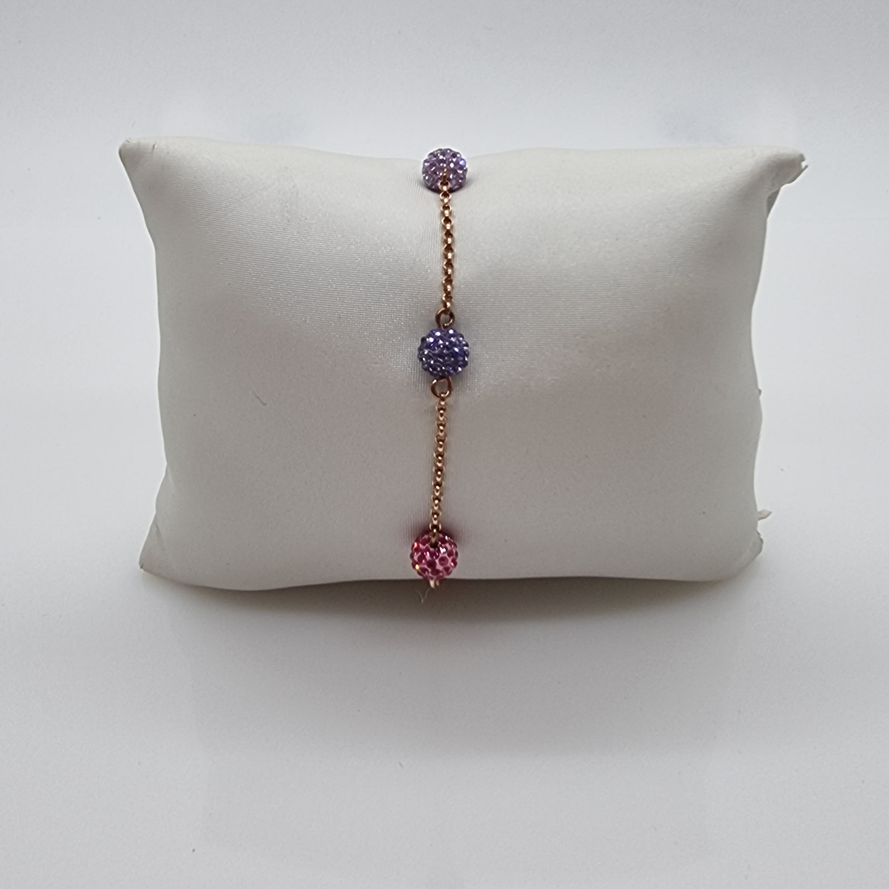 SWAROVSKI Remix Pop Armband Gr. L Violett Rosa Lila Rosévergoldet 5479011