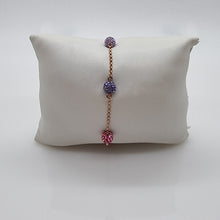 Lade das Bild in den Galerie-Viewer, SWAROVSKI Remix Pop Armband Gr. L Violett Rosa Lila Rosévergoldet 5479011
