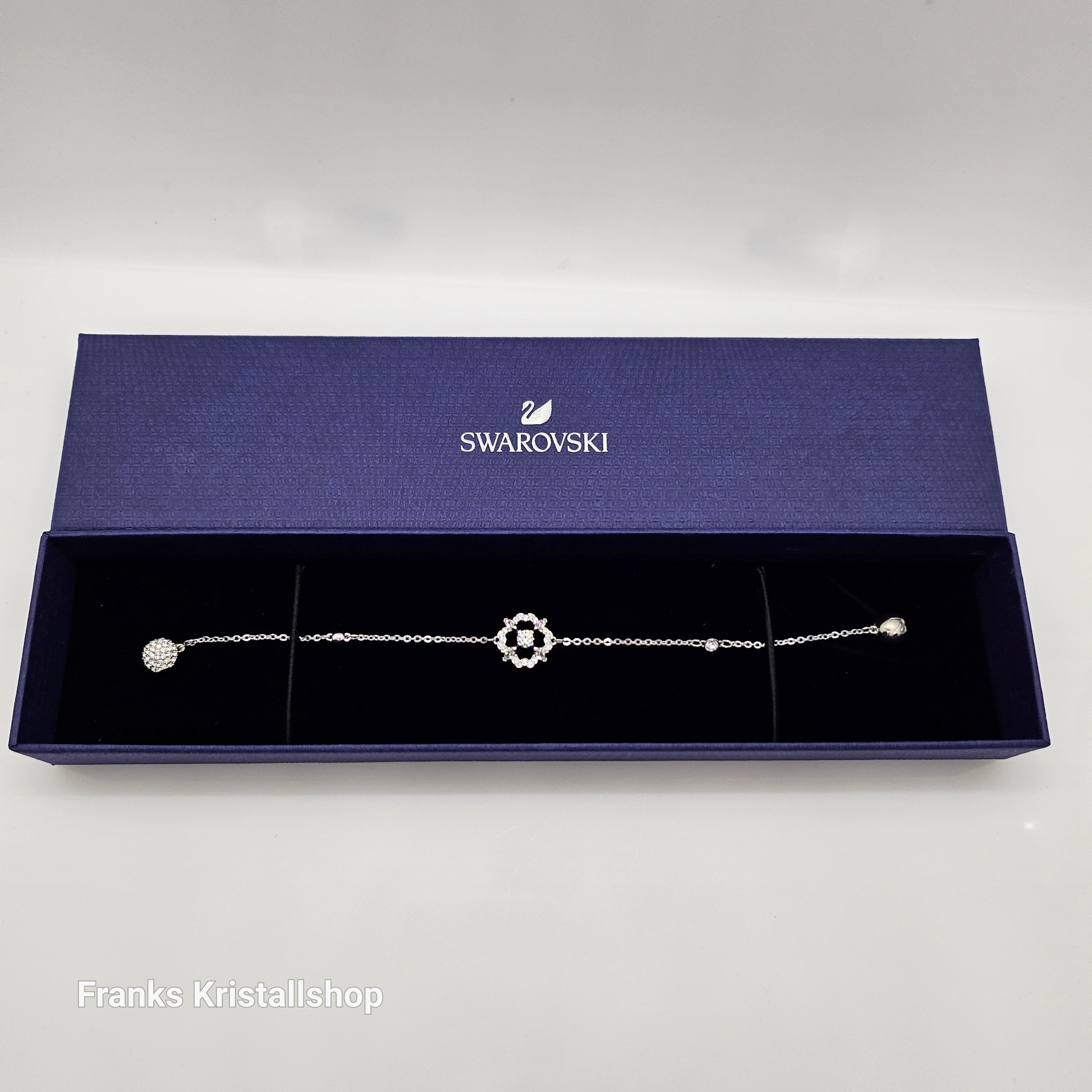 Swarovski Remix Sparkling Dance Flower Armband Gr. M Rhodiniert 5396228