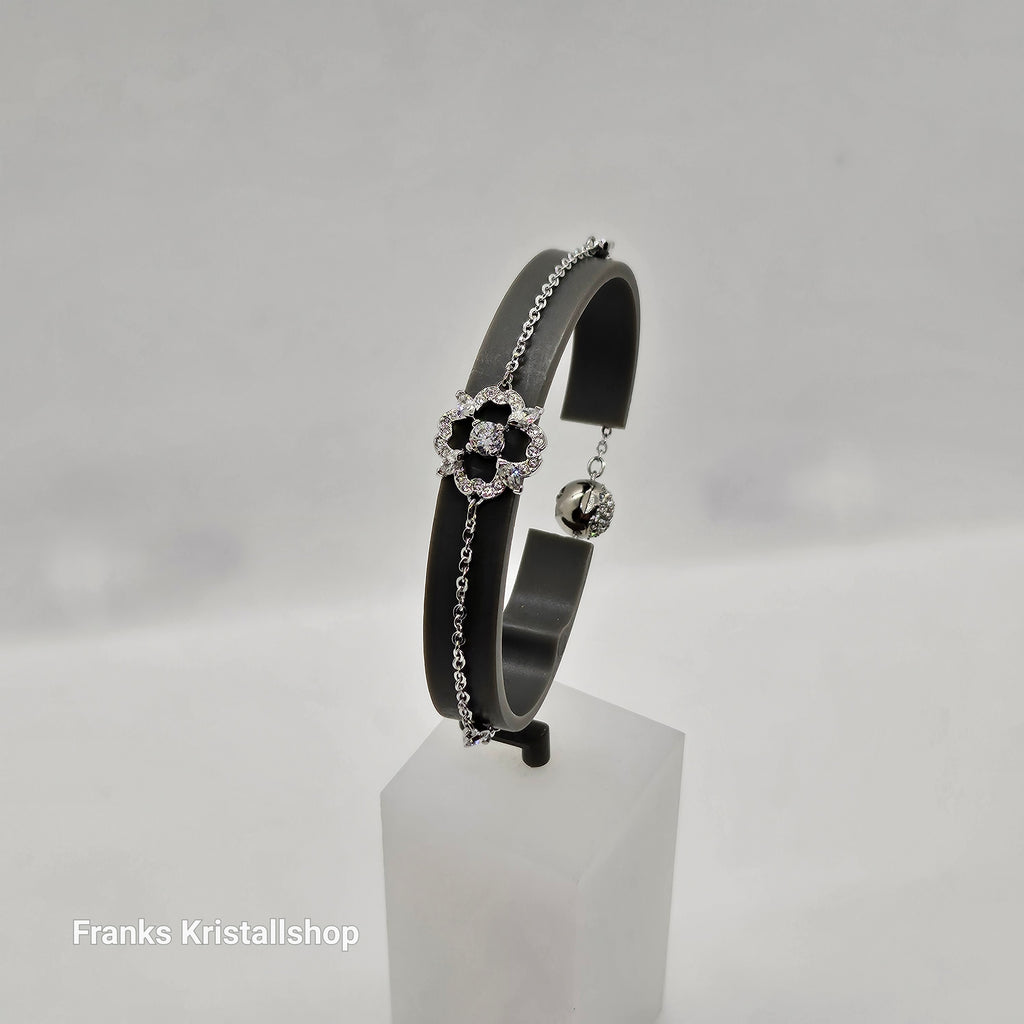 Swarovski Remix Sparkling Dance Flower Armband Gr. M Rhodiniert 5396228
