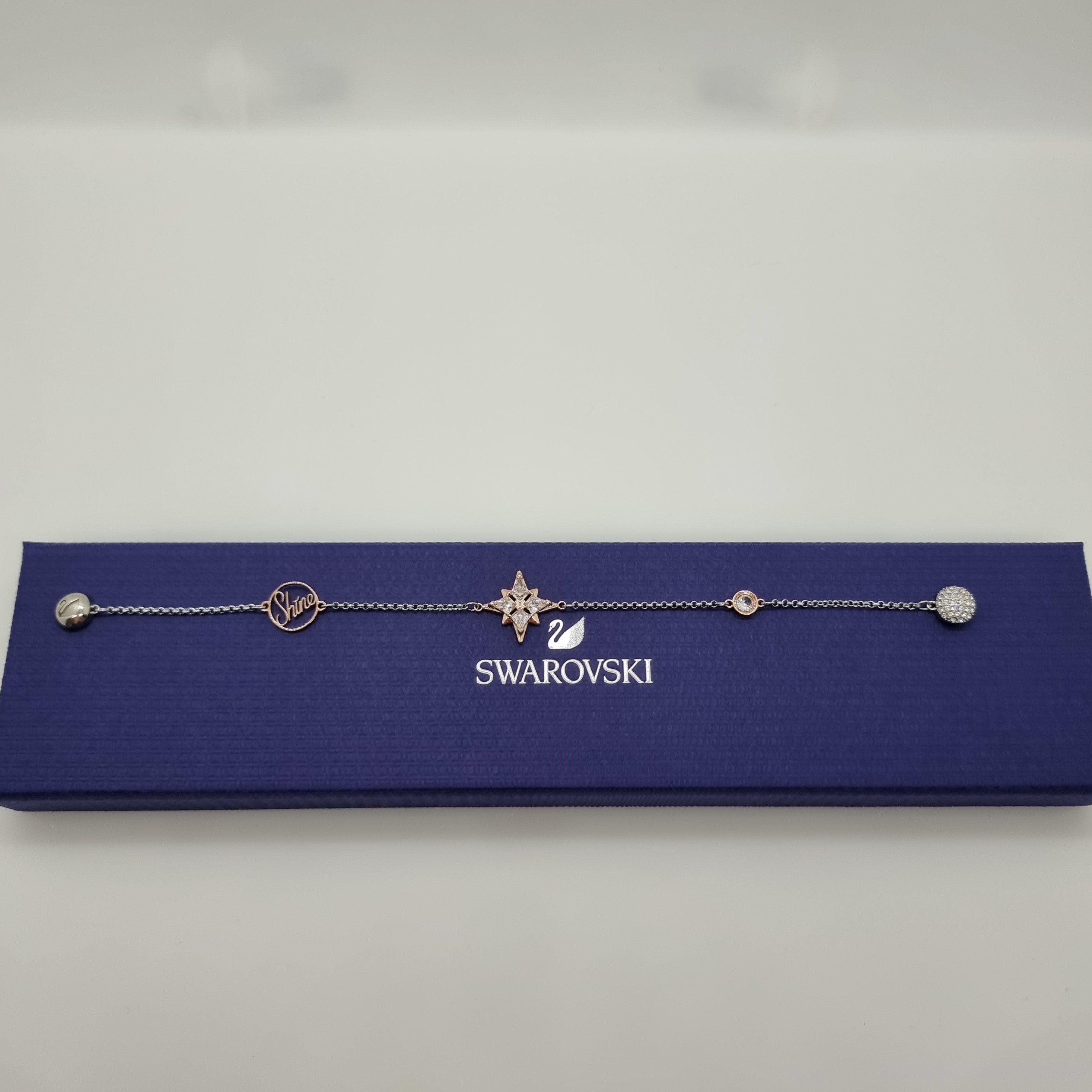 Swarovski Remix Stern Armband Shine Star Gr. L Rhodiniert 5511092