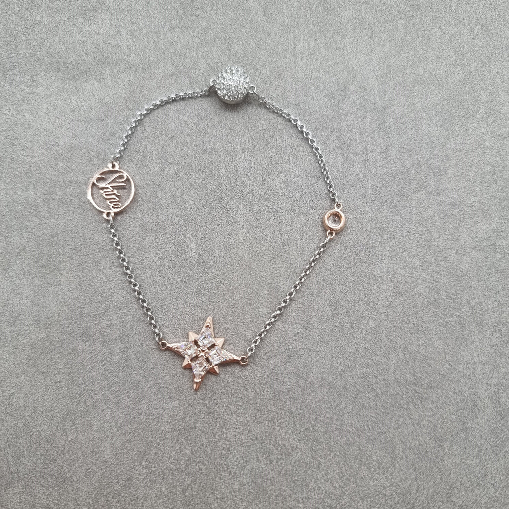 Swarovski Remix Stern Armband Shine Star Gr. L Rhodiniert 5511092