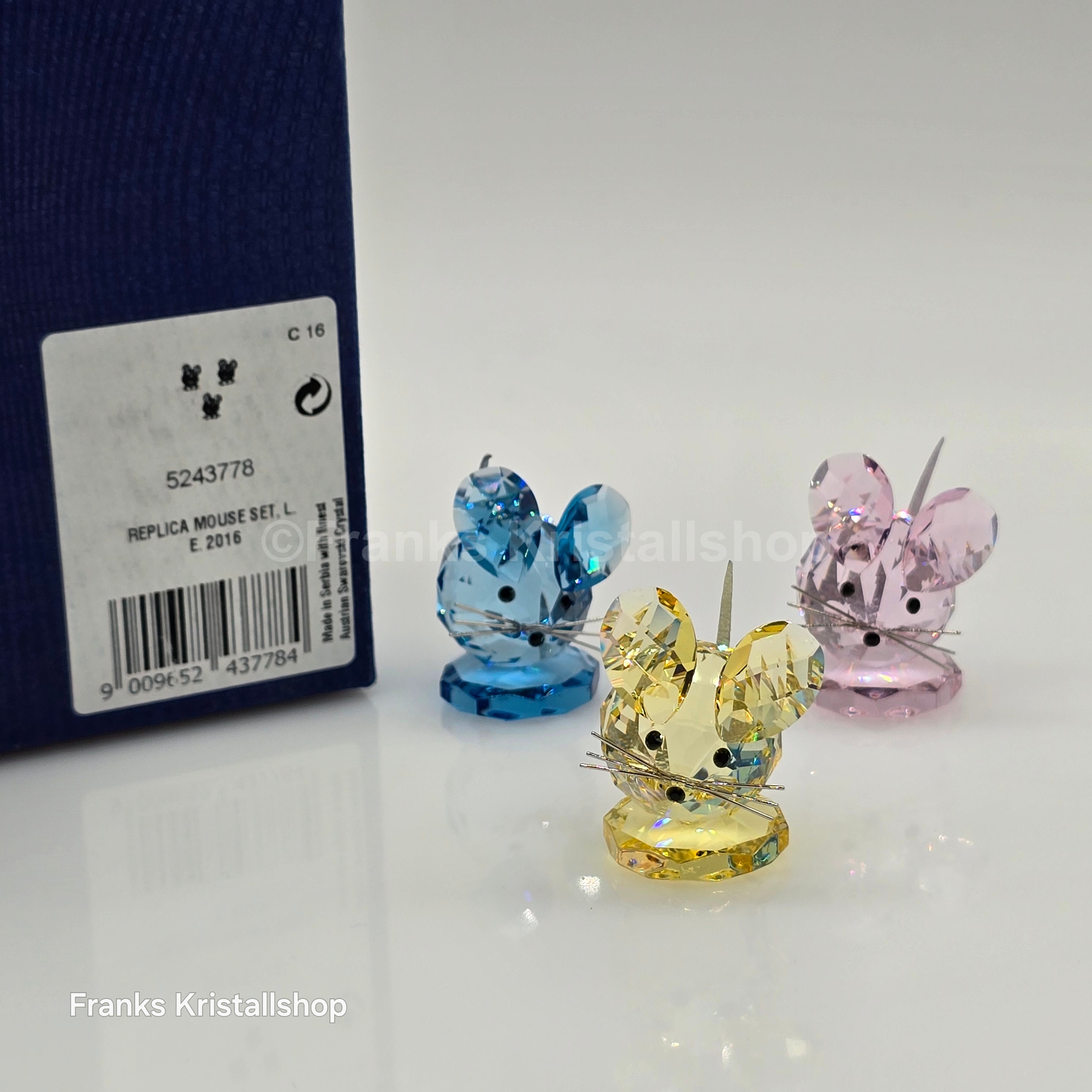 SWAROVSKI Replica Mouse Set 3 Pieces Mice 5243778 – Franks