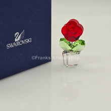 Lade das Bild in den Galerie-Viewer, SWAROVSKI Blumenträume Rose Rot im Blumentopf 855896 oU
